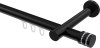 10214125-1029 Innenlauf Gardinenstange Aluminium / Metall 20 mm Ø PRESTIGE - Estana Schwarz