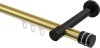 10214125-103829 Innenlauf Gardinenstange Aluminium / Metall 20 mm Ø PRESTIGE - Estana Messing-Optik / Schwarz