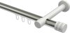 10214125-103932 Innenlauf Gardinenstange Aluminium / Metall 20 mm Ø PRESTIGE - Estana Edelstahl-Optik / Weiß