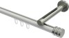 10214145-103239 Innenlauf Gardinenstange Aluminium / Metall 20 mm Ø SITENO - Estana Weiß / Edelstahl-Optik