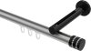 10214145-103329 Innenlauf Gardinenstange Aluminium / Metall 20 mm Ø SITENO - Estana Silbergrau / Schwarz