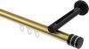10214145-103829 Innenlauf Gardinenstange Aluminium / Metall 20 mm Ø SITENO - Estana Messing-Optik / Schwarz