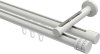 10214146-1032 Innenlauf Gardinenstange Aluminium / Metall 20 mm Ø 2-läufig SITENO - Estana Weiß