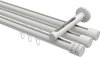 10214147-1032 Innenlauf Gardinenstange Aluminium / Metall 20 mm Ø 3-läufig SITENO - Estana Weiß