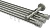 10214147-1039 Innenlauf Gardinenstange Edelstahl-Optik 20 mm Ø 3-läufig SITENO - Estana