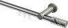 10214211-101239 Innenlauf Gardinenstange Aluminium / Metall 20 mm Ø PLATON - Zoena Chrom / Edelstahl-Optik