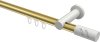 10214211-103832 Innenlauf Gardinenstange Aluminium / Metall 20 mm Ø PLATON - Zoena Messing-Optik / Weiß