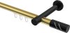 10214225-103829 Innenlauf Gardinenstange Aluminium / Metall 20 mm Ø PRESTIGE - Zoena Messing-Optik / Schwarz