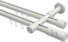 10214226-1032 Innenlauf Gardinenstange Aluminium / Metall 20 mm Ø 2-läufig PRESTIGE - Zoena Weiß