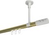 10214233-XX3832 Innenlauf Gardinenstange Aluminium / Metall 20 mm Ø SONETTE - Zoena Messing-Optik / Weiß