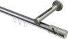 10214245-101239 Innenlauf Gardinenstange Aluminium / Metall 20 mm Ø SITENO - Zoena Chrom / Edelstahl-Optik