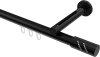 10214245-1029 Innenlauf Gardinenstange Aluminium / Metall 20 mm Ø SITENO - Zoena Schwarz