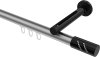 10214245-103329 Innenlauf Gardinenstange Aluminium / Metall 20 mm Ø SITENO - Zoena Silbergrau / Schwarz