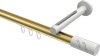 10214245-103832 Innenlauf Gardinenstange Aluminium / Metall 20 mm Ø SITENO - Zoena Messing-Optik / Weiß