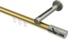 10214245-103839 Innenlauf Gardinenstange Messing-Optik / Edelstahl-Optik 20 mm Ø SITENO - Zoena