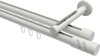 10214246-1032 Innenlauf Gardinenstange Aluminium / Metall 20 mm Ø 2-läufig SITENO - Zoena Weiß