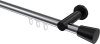 10214611-101229 Innenlauf Gardinenstange Aluminium / Metall 20 mm Ø PLATON - Sitra Chrom / Schwarz