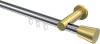 10214611-101238 Innenlauf Gardinenstange Aluminium / Metall 20 mm Ø PLATON - Sitra Chrom / Messing-Optik