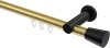 10214611-103829 Innenlauf Gardinenstange Aluminium / Metall 20 mm Ø PLATON - Sitra Messing-Optik / Schwarz