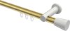 10214611-103832 Innenlauf Gardinenstange Aluminium / Metall 20 mm Ø PLATON - Sitra Messing-Optik / Weiß