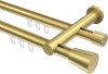 10214612-XX38 Innenlauf Gardinenstange Messing-Optik 20 mm Ø 2-läufig PLATON - Sitra