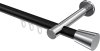 10214625-102912 Innenlauf Gardinenstange Aluminium / Metall 20 mm Ø PRESTIGE - Sitra Schwarz / Chrom