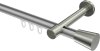 10214625-103339 Innenlauf Gardinenstange Aluminium / Metall 20 mm Ø PRESTIGE - Sitra Silbergrau / Edelstahl-Optik