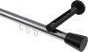 10214645-101229 Innenlauf Gardinenstange Aluminium / Metall 20 mm Ø SITENO - Sitra Chrom / Schwarz