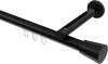 10214645-1029 Innenlauf Gardinenstange Aluminium / Metall 20 mm Ø SITENO - Sitra Schwarz