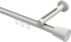 10214645-1032 Innenlauf Gardinenstange Aluminium / Metall 20 mm Ø SITENO - Sitra Weiß