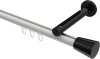 10214645-103229 Innenlauf Gardinenstange Aluminium / Metall 20 mm Ø SITENO - Sitra Weiß / Schwarz