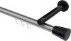 10214645-103329 Innenlauf Gardinenstange Aluminium / Metall 20 mm Ø SITENO - Sitra Silbergrau / Schwarz