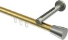 10214645-103839 Innenlauf Gardinenstange Messing-Optik / Edelstahl-Optik 20 mm Ø SITENO - Sitra