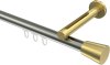 10214645-103938 Innenlauf Gardinenstange Edelstahl-Optik / Messing-Optik 20 mm Ø SITENO - Sitra