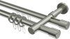 10223126-1039 Rundrohr-Innenlauf Gardinenstange Edelstahl-Optik 20 mm Ø 2-läufig PRESTIGE - Santo