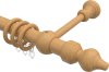 10280302-1030 Gardinenstange Holz 28 mm Ø CLASSIC - Rondo Buche lackiert