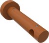 1116211-0022 Träger Adrian Kirschbaum lackiert 1-läufig 12 cm für Gardinenstangen 16 mm Ø