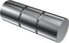 1120138-0212 Endstücke Elanto (Rillenzylinder) Chrom für Gardinenstangen 20 mm Ø (2 Stück)