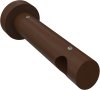 1120227-0019 Träger Talena Nussbaum lackiert 1-läufig 12 cm für Gardinenstangen 20 mm Ø