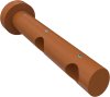 1120228-0022 Träger Talena Kirschbaum lackiert 2-läufig 9 und 15 cm für Gardinenstangen 20 mm Ø