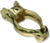 2112502-1013 Donauklammern 12 mm Ø Messing-farbig für Scheibenstangen (10 Stück)