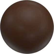 Endstücke Geo (Kugel) Nussbaum lackiert für Gardinenstangen 16 mm Ø (2 Stück)