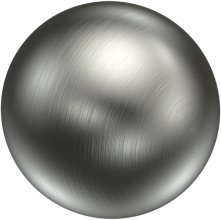 Endstücke Puros (Kugel) Edelstahl-Optik für Gardinenstangen 16 mm Ø (2 Stück)