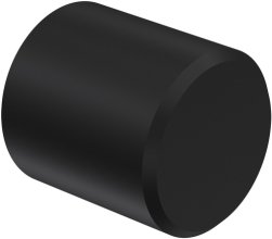 Endstücke Lucan (Kappe) Schwarz für Gardinenstangen 16 mm Ø (2 Stück)