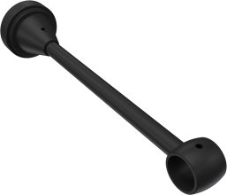 Träger Primus Schwarz 1-läufig 17 cm für Gardinenstangen 16 mm Ø