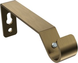 Träger Olymp Messing Antik 1-läufig 8,5 cm für Gardinenstangen 16 mm Ø
