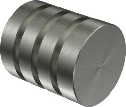 Endstücke Fario (Rillenkappe) Edelstahl für Gardinenstangen 20 mm Ø (2 Stück)