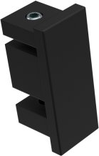 Endstücke Paxo (Kappe) Schwarz für Innenlaufstangen 14x35 mm (2 Stück)