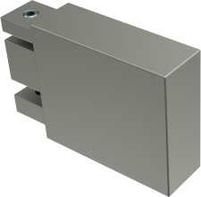 Endstücke Lox (Quader) Edelstahl-Optik für Innenlaufstangen 14x35 mm (2 Stück)
