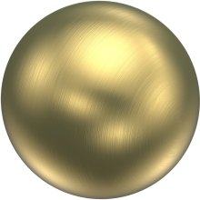 Endstücke Luino (Kugel) Messing-Optik für Gardinenstangen 20 mm Ø (2 Stück)